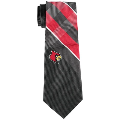Men's Louisville Cardinals Woven Poly Grid Tie