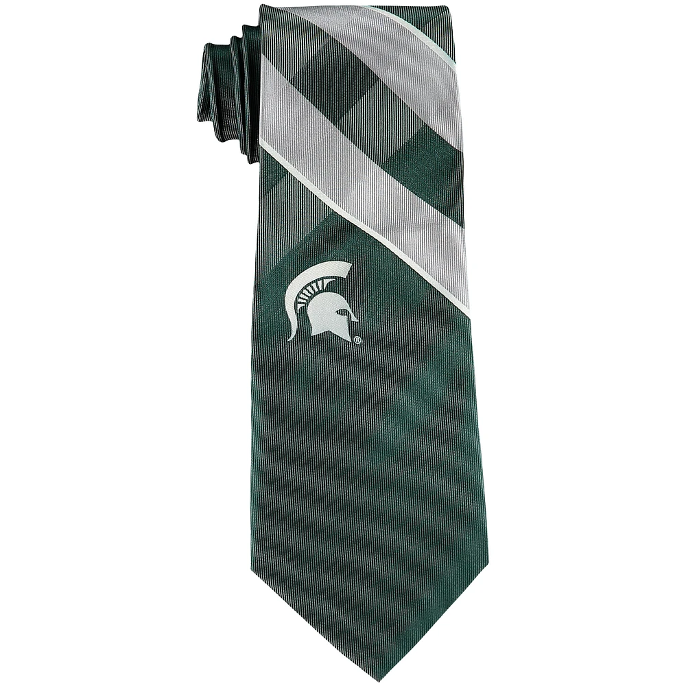 Men's Michigan State Spartans Woven Poly Grid Tie