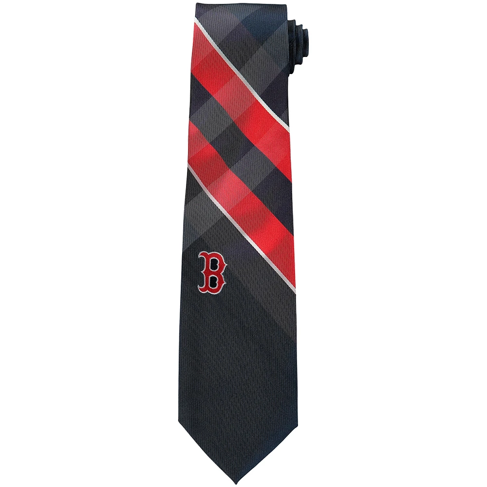 Men's Boston Red Sox Woven Poly Grid Tie