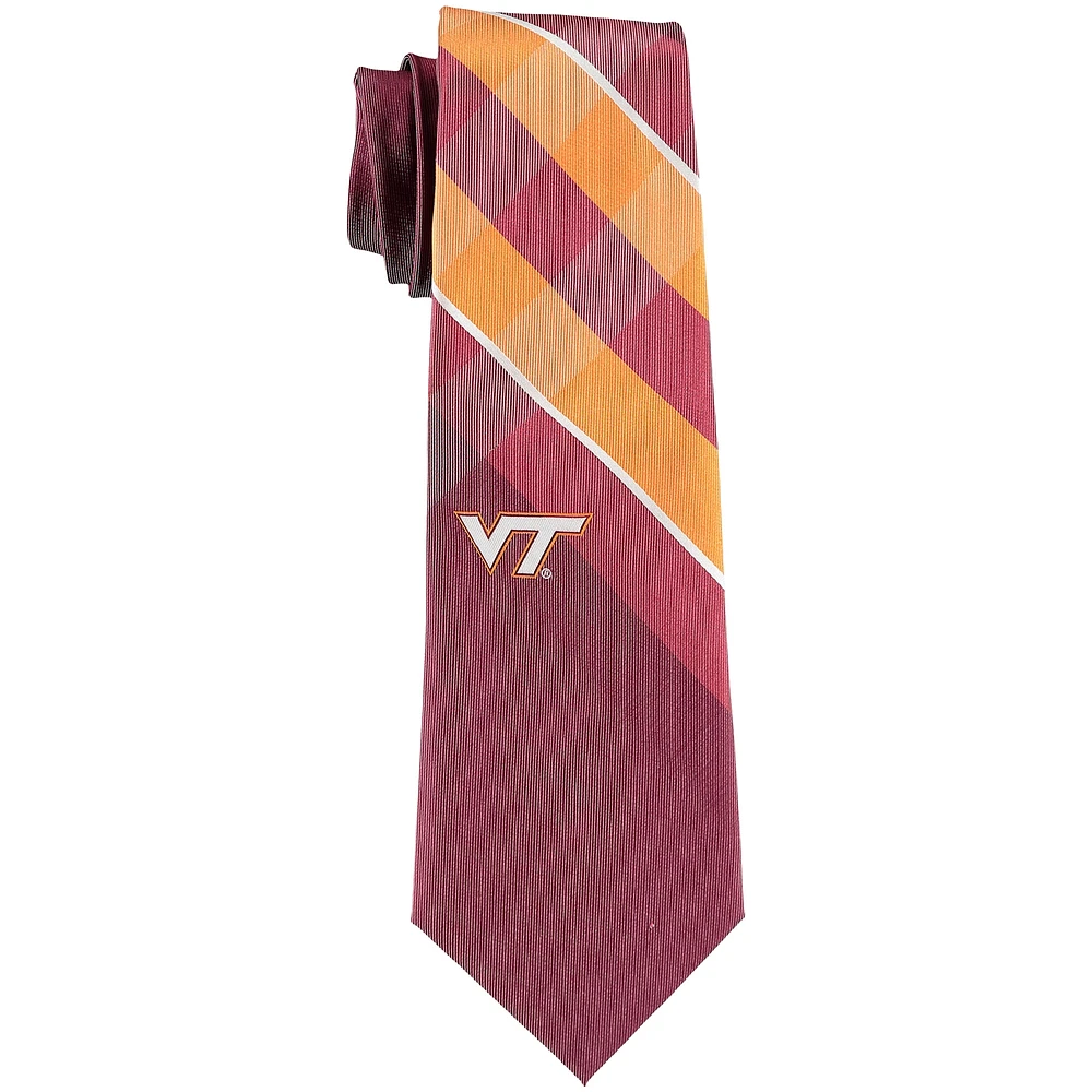 Men's Virginia Tech Hokies Woven Poly Grid Tie