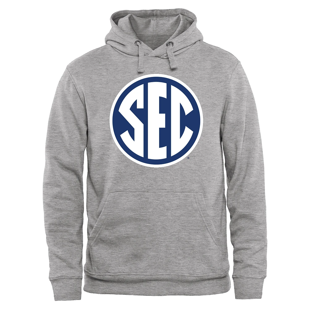 Men's Gray SEC Gear Classic Pullover Hoodie