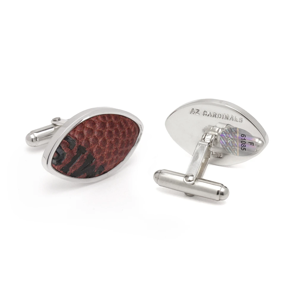 Tokens & Icons Arizona Cardinals Game-Used Football Cuff Links