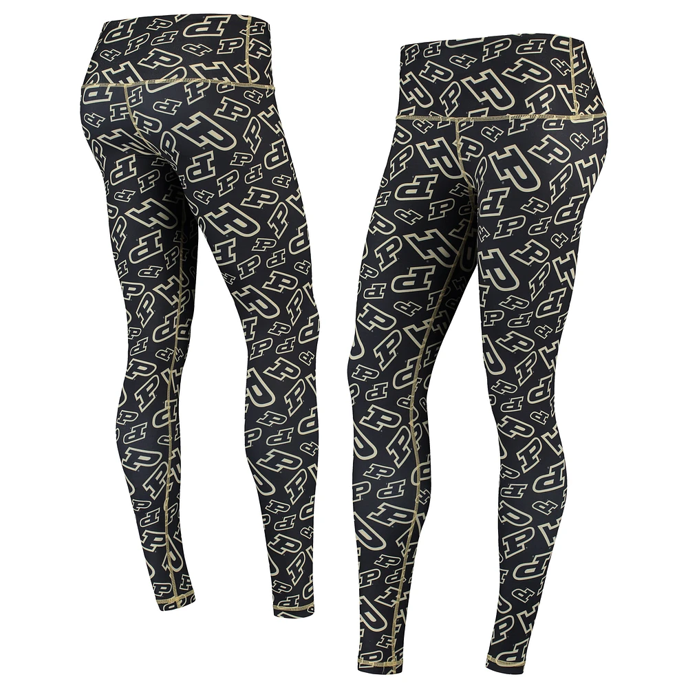 Women's ZooZatz Multi Purdue Boilermakers Stacked Mascot Leggings