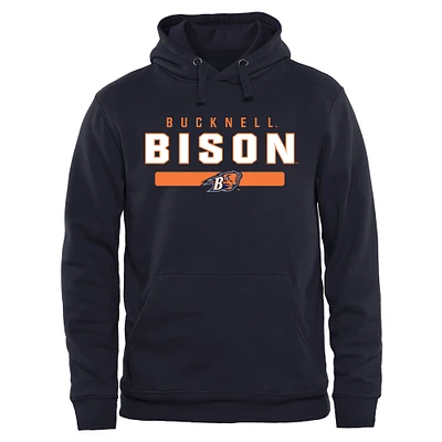 Bucknell Bison Team Strong Pullover Hoodie - Navy Blue