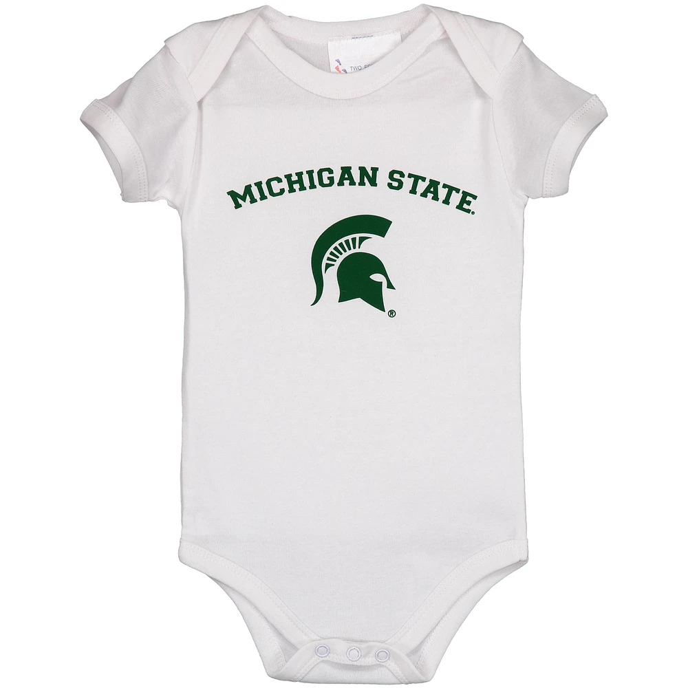 Infant White Michigan State Spartans Arch & Logo Bodysuit
