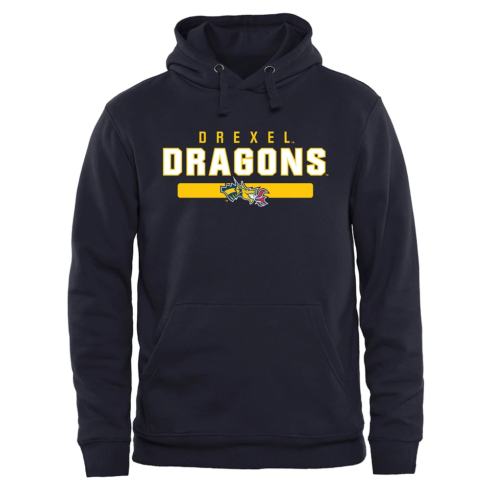 Navy Drexel Dragons Team Strong Pullover Hoodie