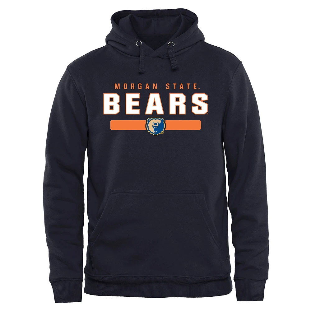 Navy Morgan State Bears Team Strong Pullover Hoodie