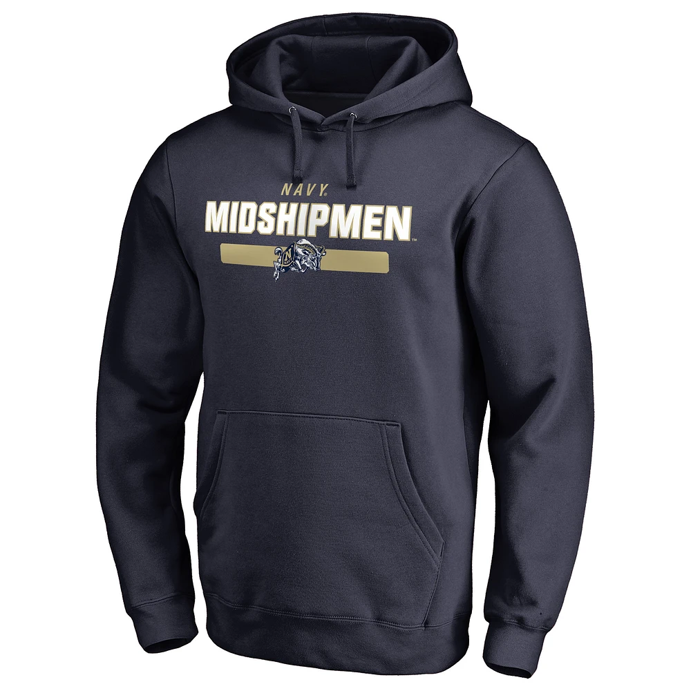 Navy Navy Midshipmen Team Strong Pullover Hoodie
