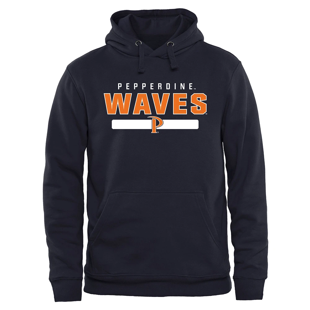 Navy Pepperdine Waves Team Strong Pullover Hoodie