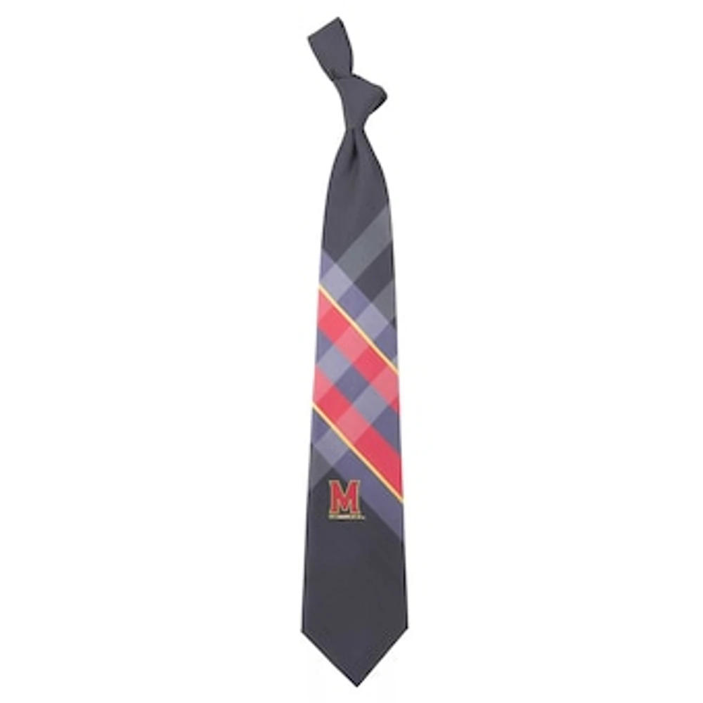 Men's Maryland Terrapins Woven Polyester Grid Tie