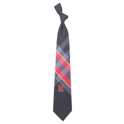 Men's Maryland Terrapins Woven Polyester Grid Tie