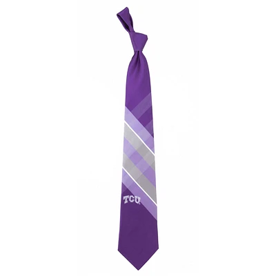 Men's TCU Horned Frogs Woven Polyester Grid Tie
