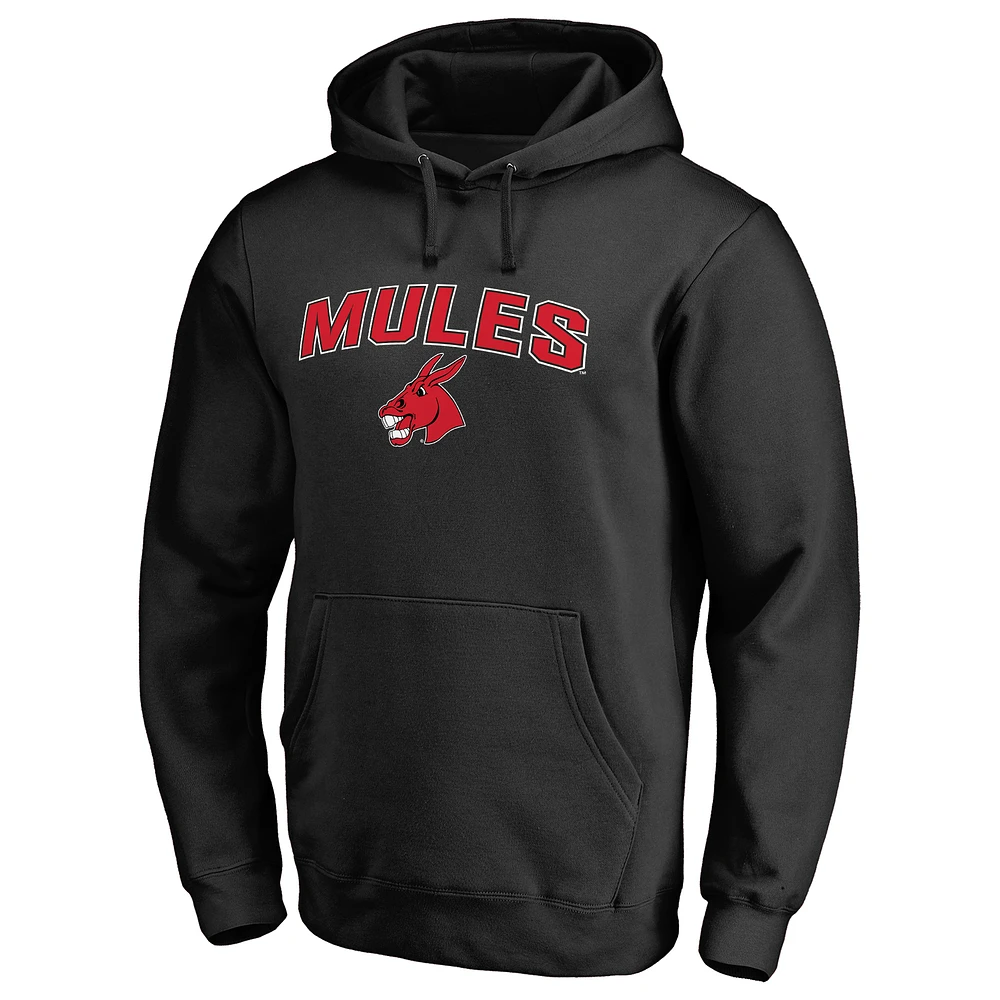 Black Central Missouri Mules Proud Mascot Pullover Hoodie
