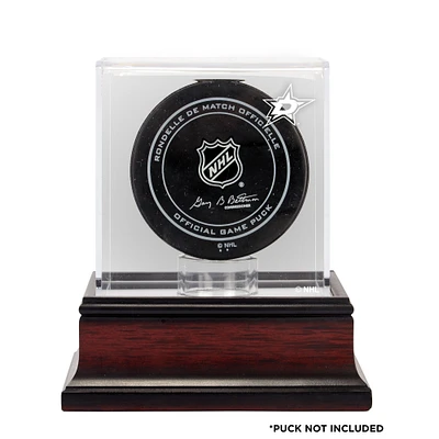 Dallas Stars Mahogany Hockey Puck Logo Display Case