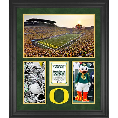 Oregon Ducks Autzen Stadium Framed 20" x 24" 3-Opening Collage