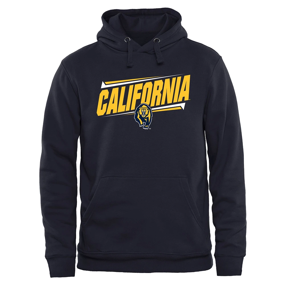 Men's Navy Cal Bears Double Bar Pullover Hoodie