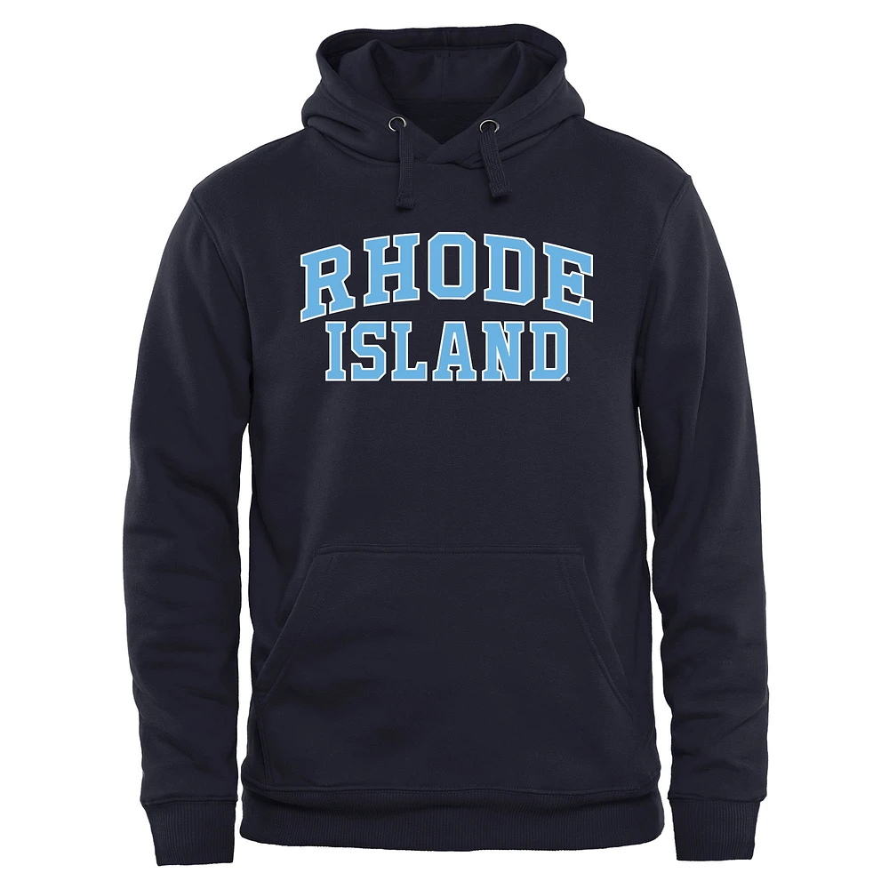 Men's Navy Rhode Island Rams Everyday Pullover Hoodie