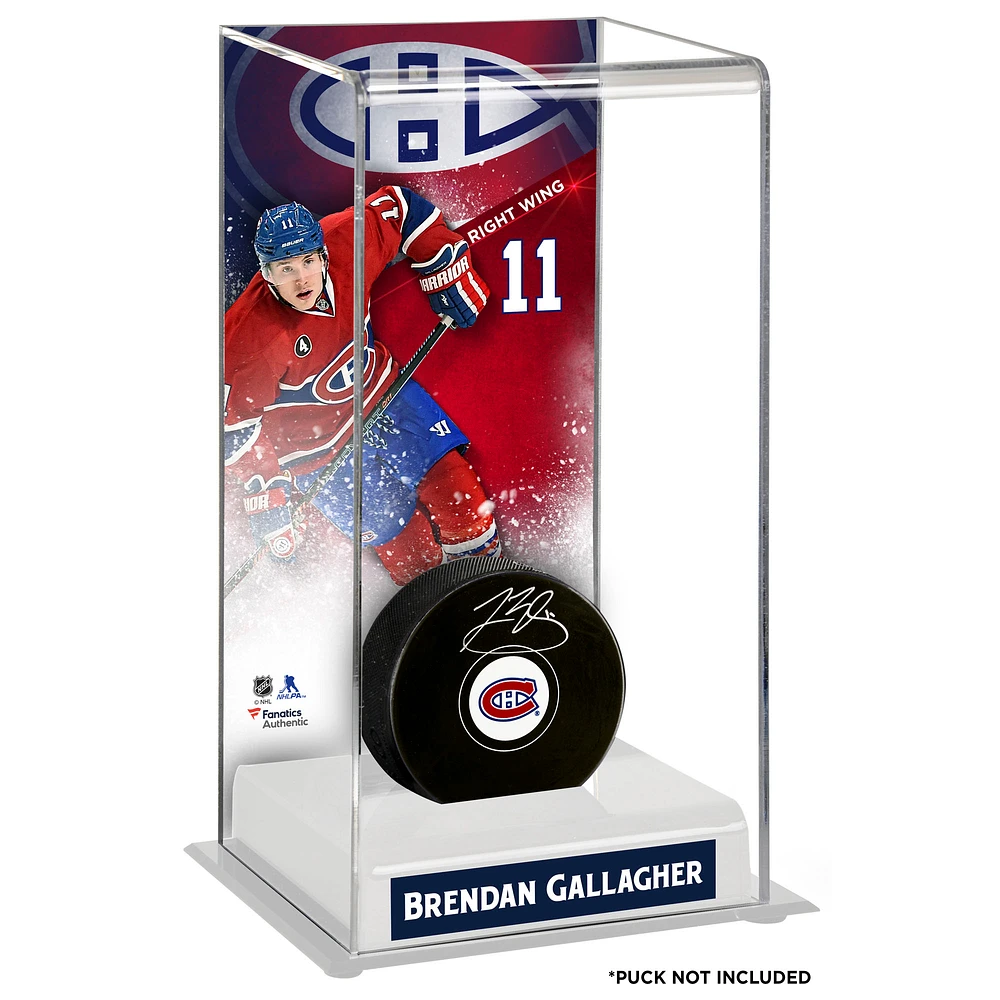Brendan Gallagher Montreal Canadiens Deluxe Tall Hockey Puck Case
