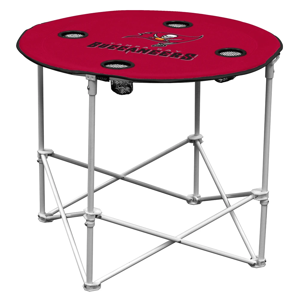 Red Tampa Bay Buccaneers Round Table