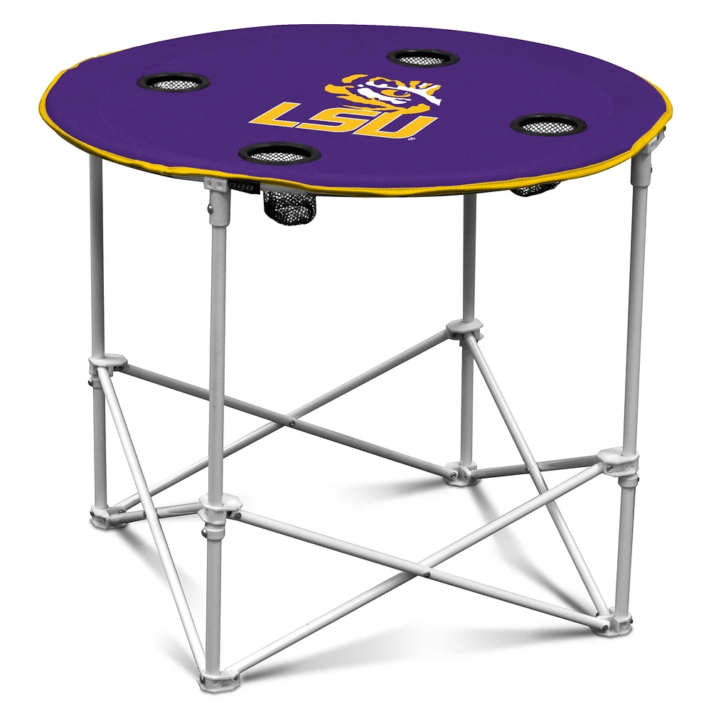 Purple LSU Tigers Round Table
