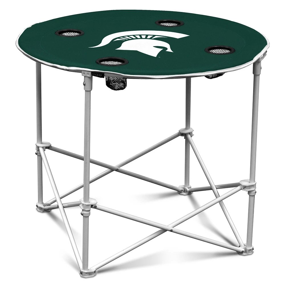 Green Michigan State Spartans Round Table