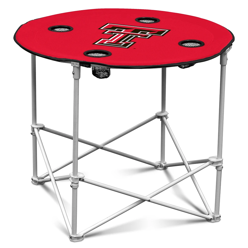 Red Texas Tech Red Raiders Round Table