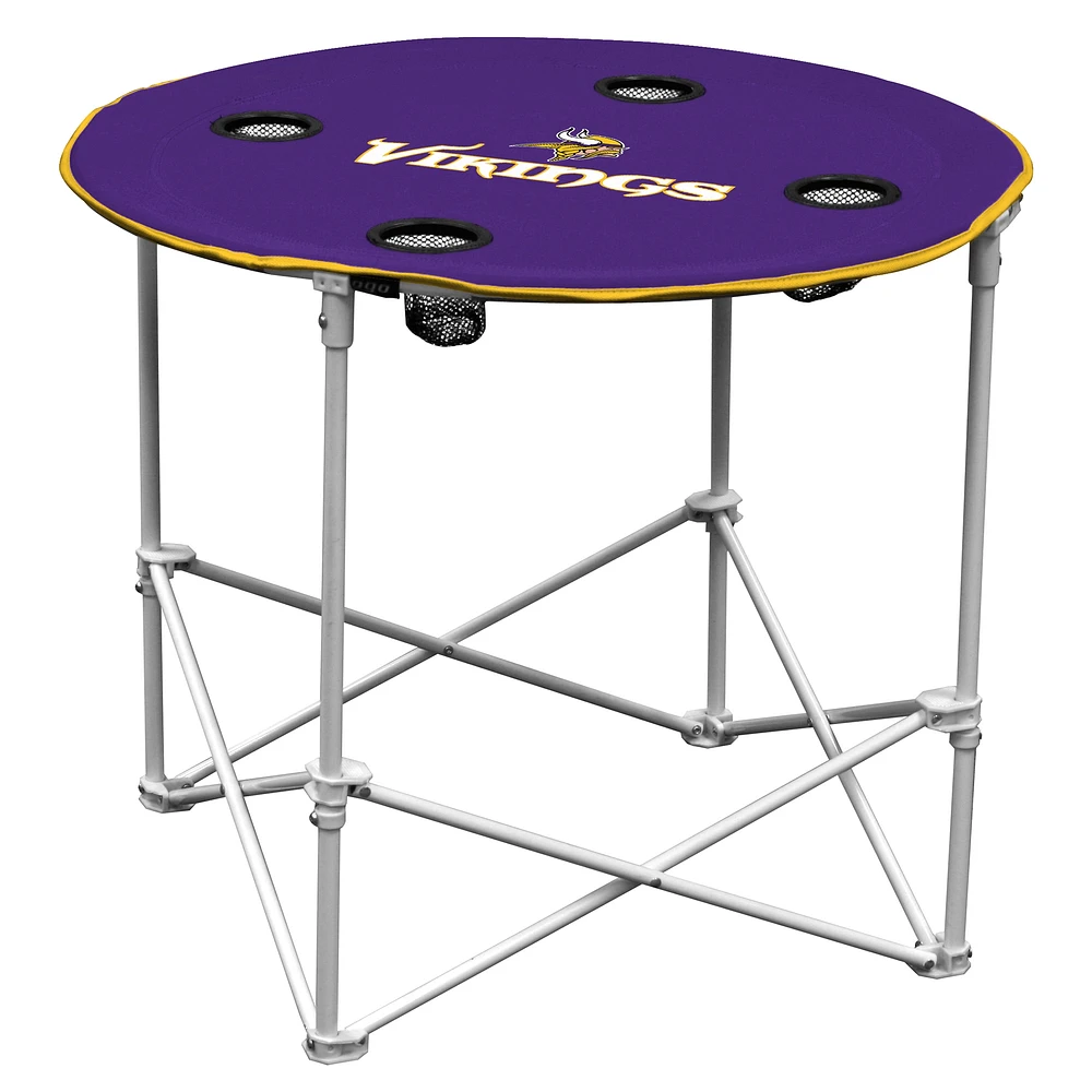 Purple Minnesota Vikings Round Table