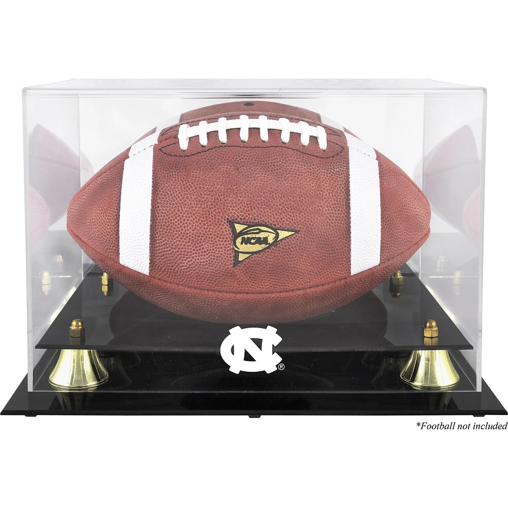 North Carolina Tar Heels Golden Classic Team (2015-Present Logo) Football Display Case with Mirror Back