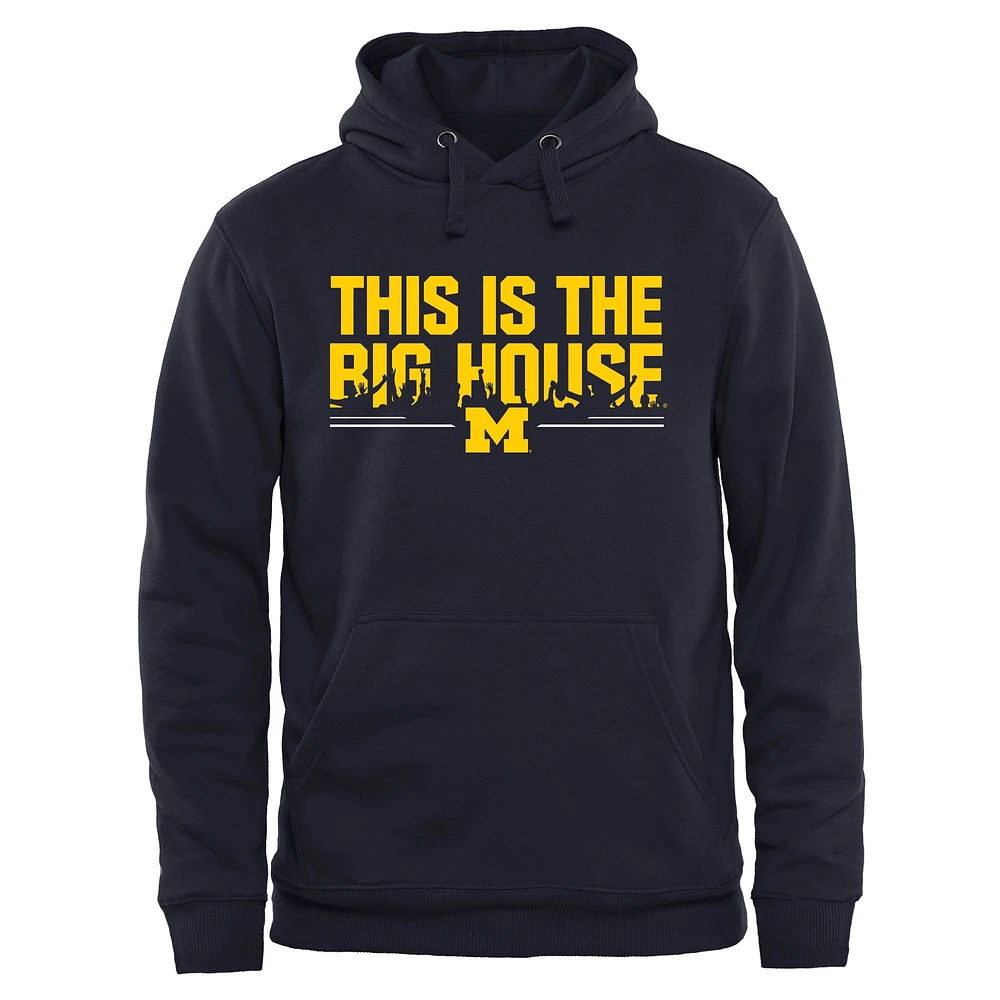 Men's Navy Michigan Wolverines Our House Pullover Hoodie