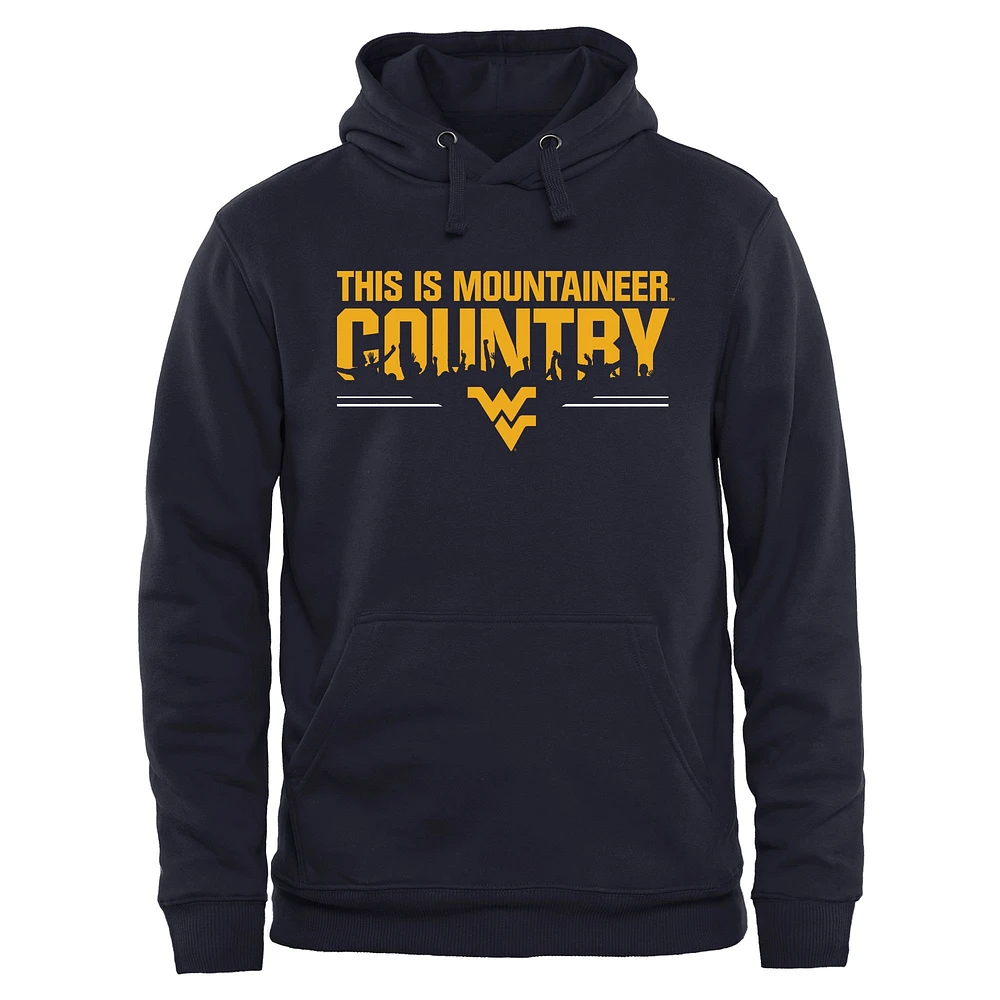 Men's Navy West Virginia Mountaineers Our House Pullover Hoodie