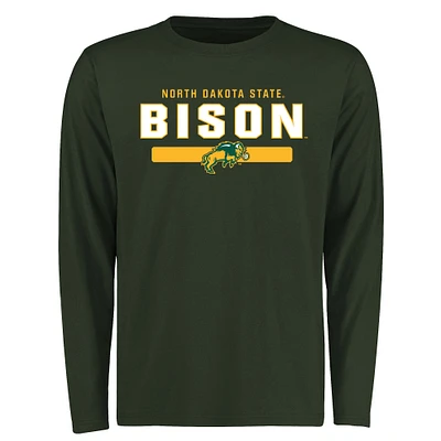 Men's Green NDSU Bison Team Strong Long Sleeve T-Shirt
