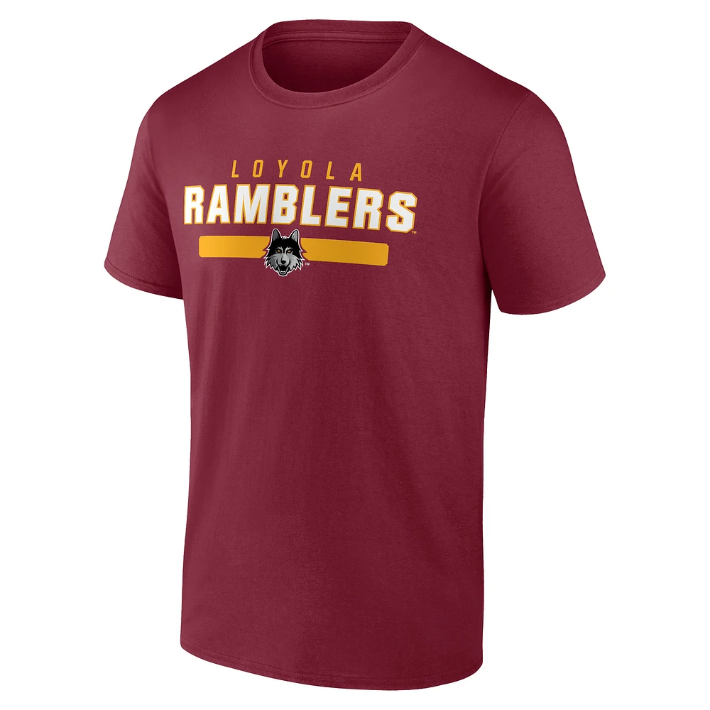 Men's Maroon Loyola Chicago Ramblers Team Strong T-Shirt