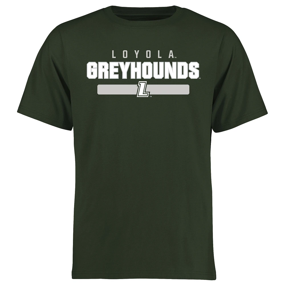 Men's Green Loyola University Maryland Greyhounds Team Strong T-Shirt