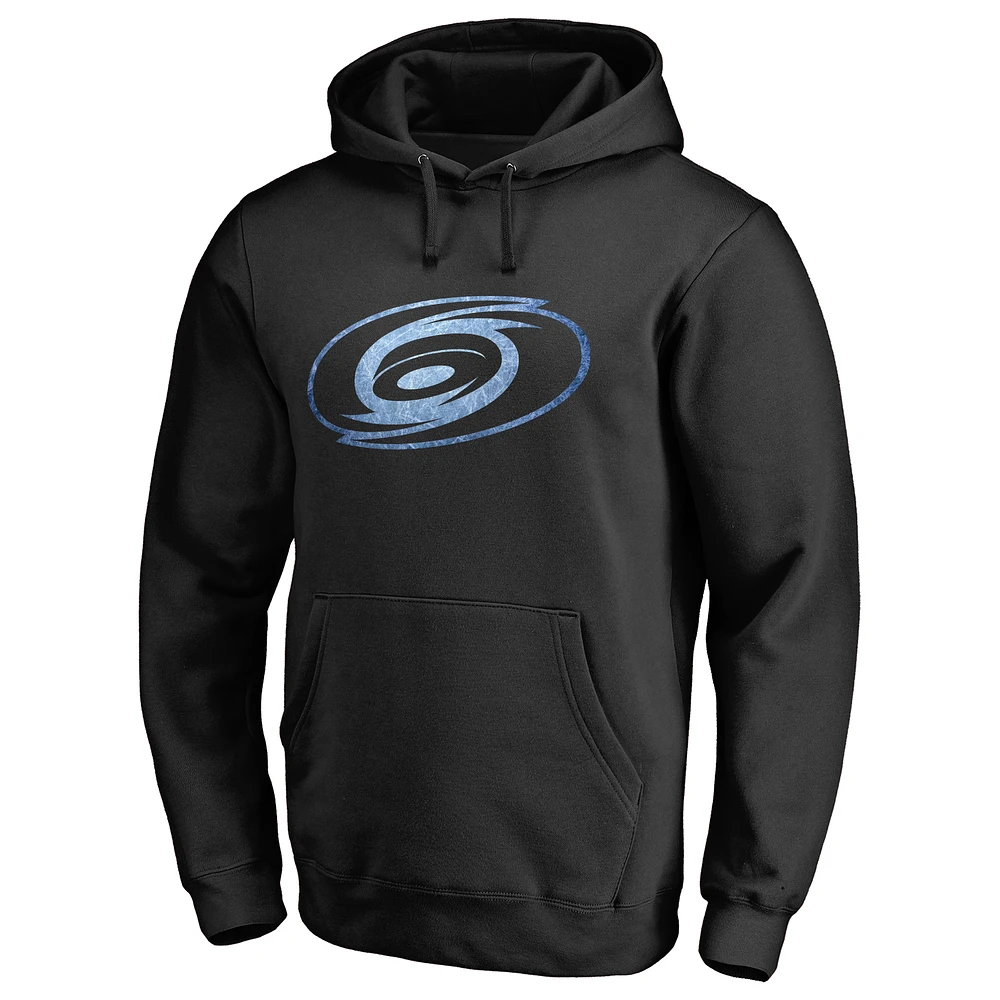 Men's Black Carolina Hurricanes Rinkside Pond Hockey Pullover Hoodie