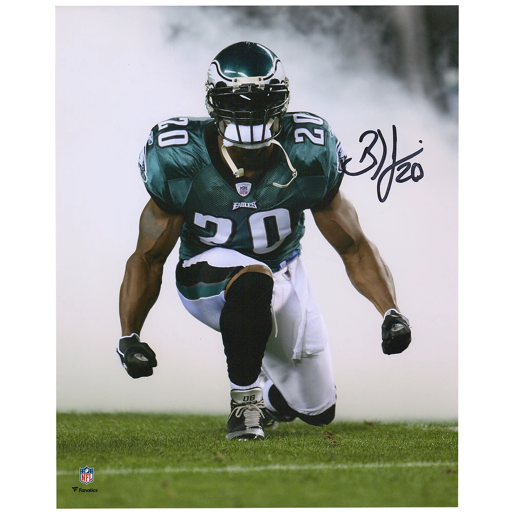 Brian Dawkins Philadelphia Eagles Autographed 8" x 10" Smoke Shot Photograph