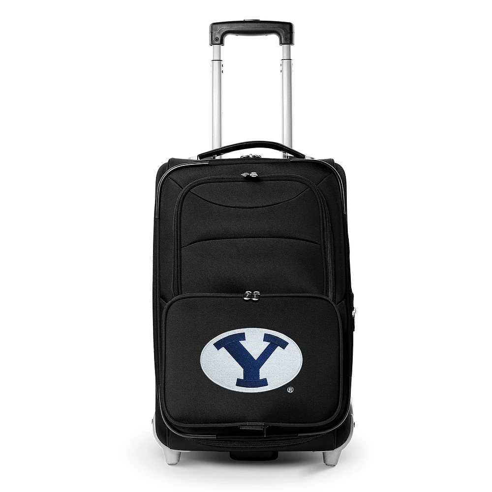 MOJO Black BYU Cougars 21" Softside Rolling Carry-On Suitcase