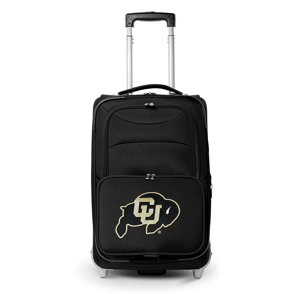 MOJO Black Colorado Buffaloes 21" Softside Rolling Carry-On Suitcase