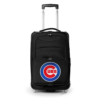 MOJO Black Chicago Cubs 21" Softside Rolling Carry-On Suitcase