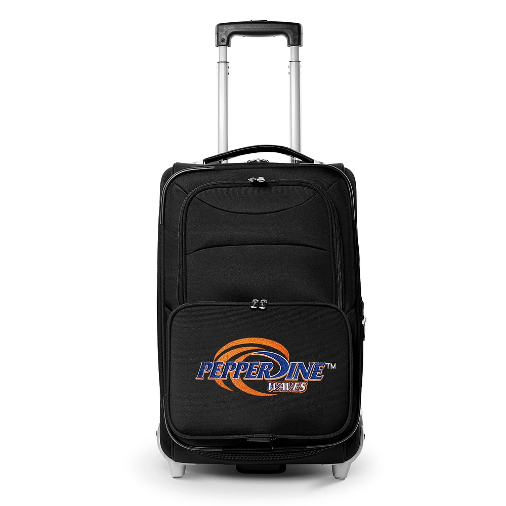 MOJO Black Pepperdine Waves 21" Softside Rolling Carry-On Suitcase