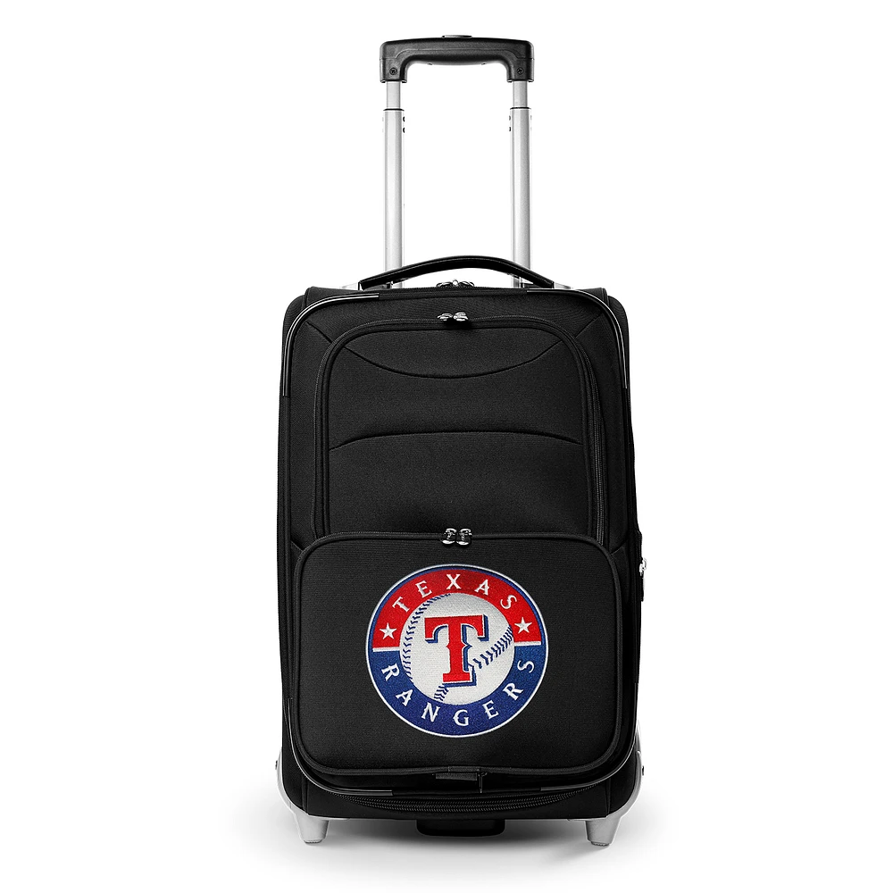 MOJO Black Texas Rangers 21" Softside Rolling Carry-On Suitcase