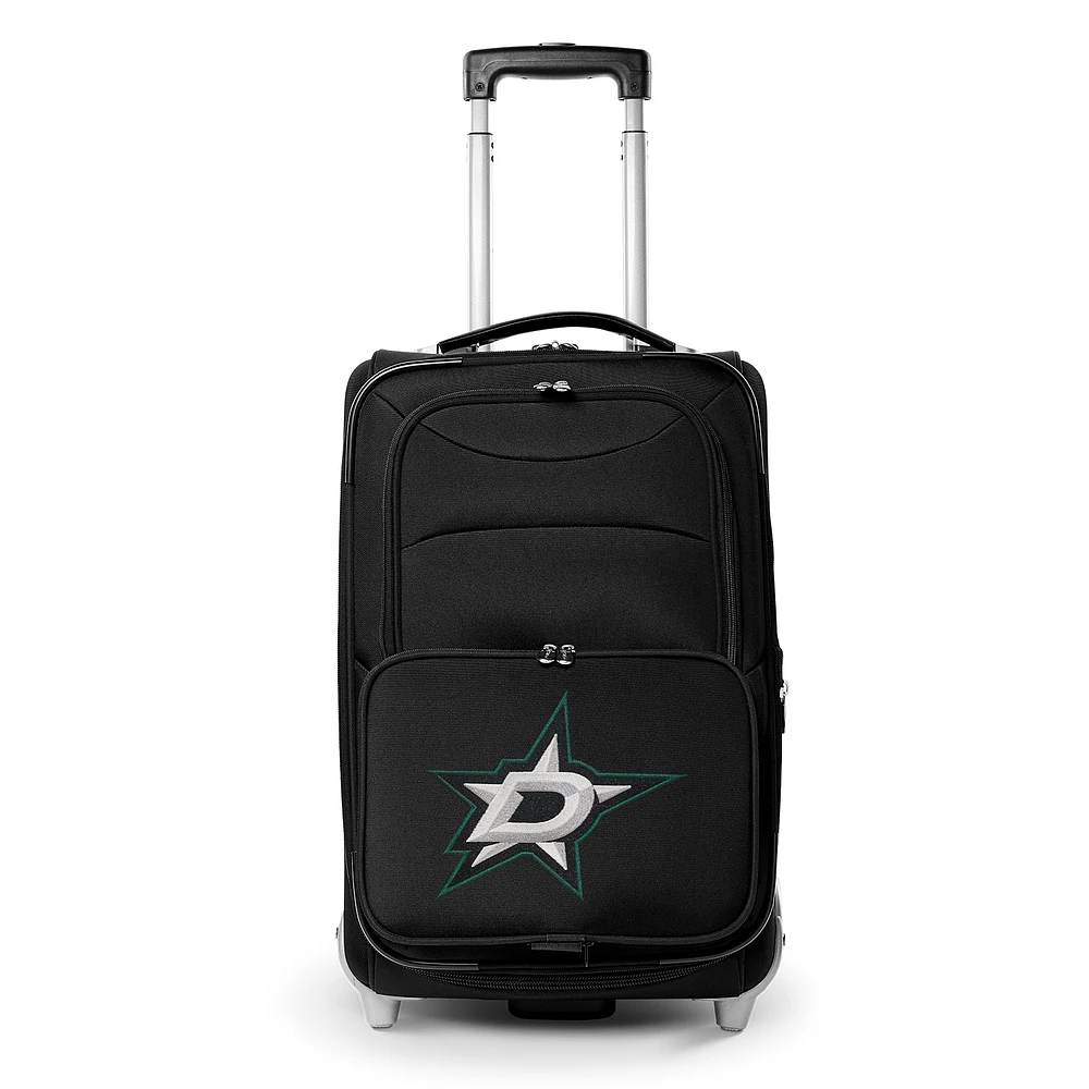 MOJO Black Dallas Stars 21" Softside Rolling Carry-On Suitcase