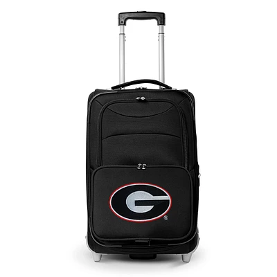 MOJO Black Georgia Bulldogs 21" Softside Rolling Carry-On Suitcase
