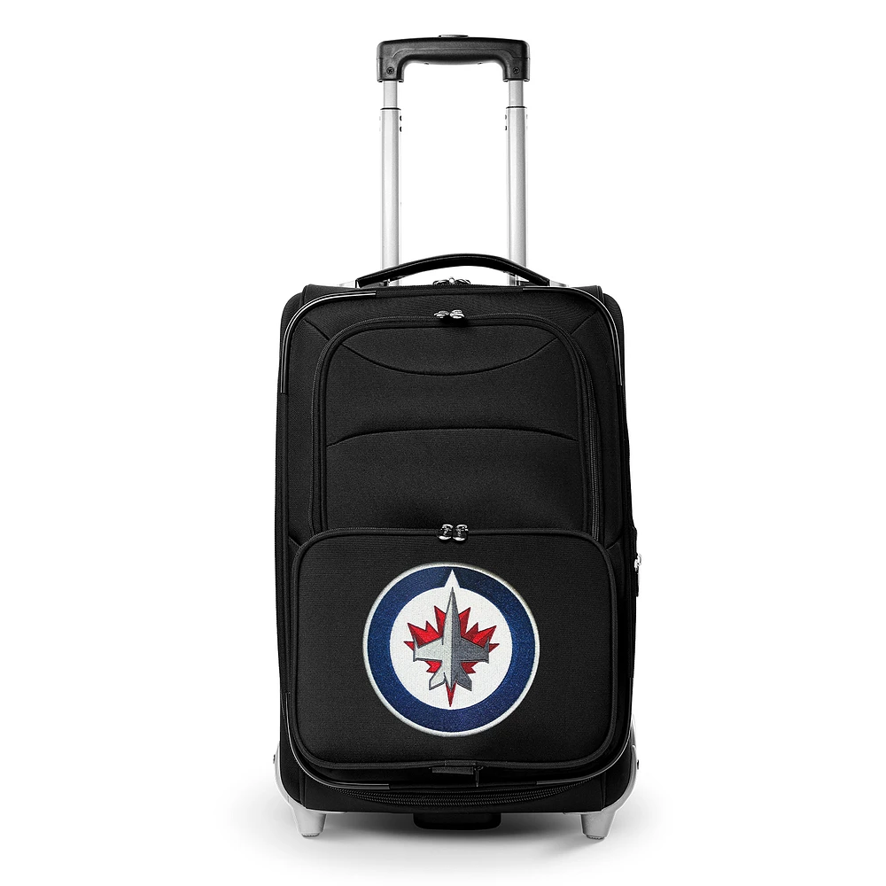 MOJO Black Winnipeg Jets 21" Softside Rolling Carry-On Suitcase