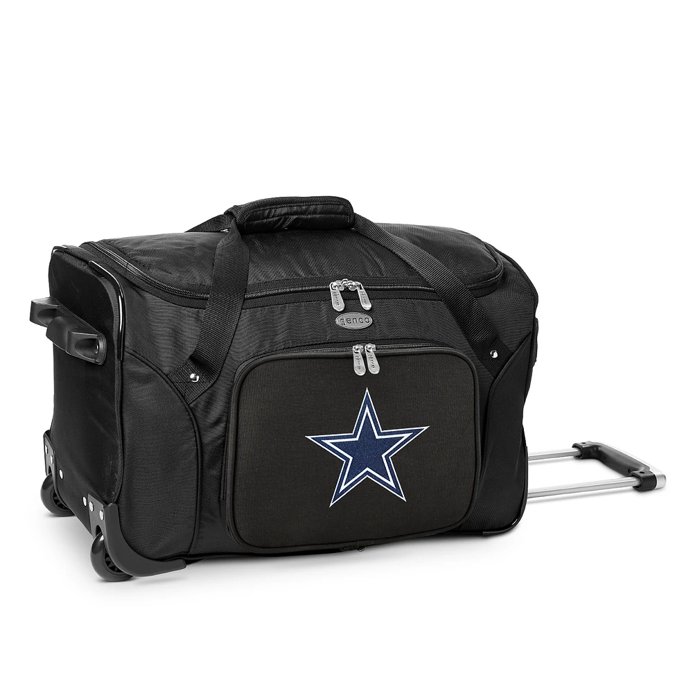 MOJO Black Dallas Cowboys 22" 2-Wheeled Duffel Bag
