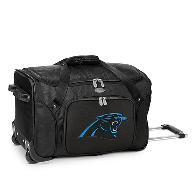 MOJO Black Carolina Panthers 22" 2-Wheeled Duffel Bag