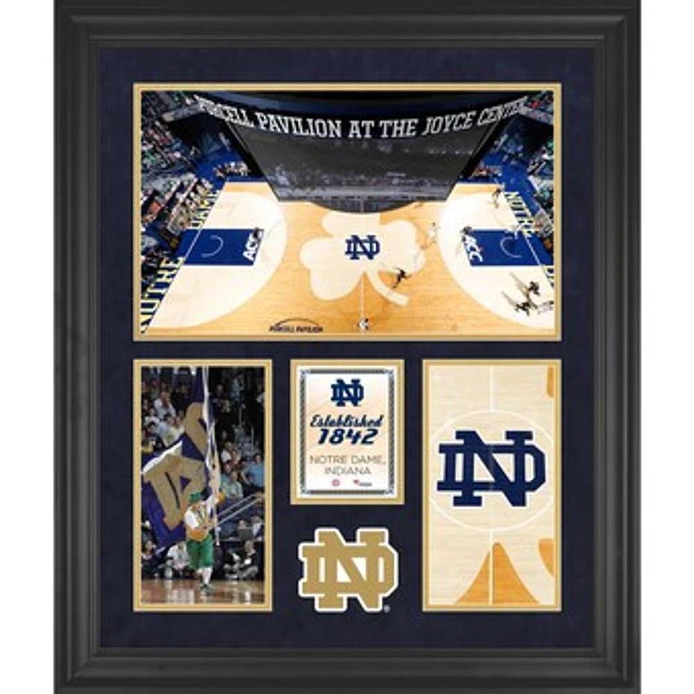Notre Dame Fighting Irish Edmund P. Joyce Center Framed 20" x 24" 3-Opening Collage