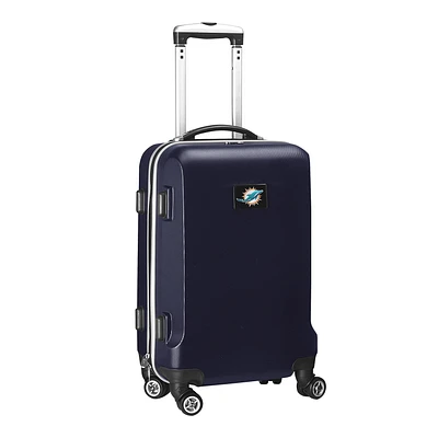 Navy Miami Dolphins 20" 8-Wheel Hardcase Spinner Carry-On