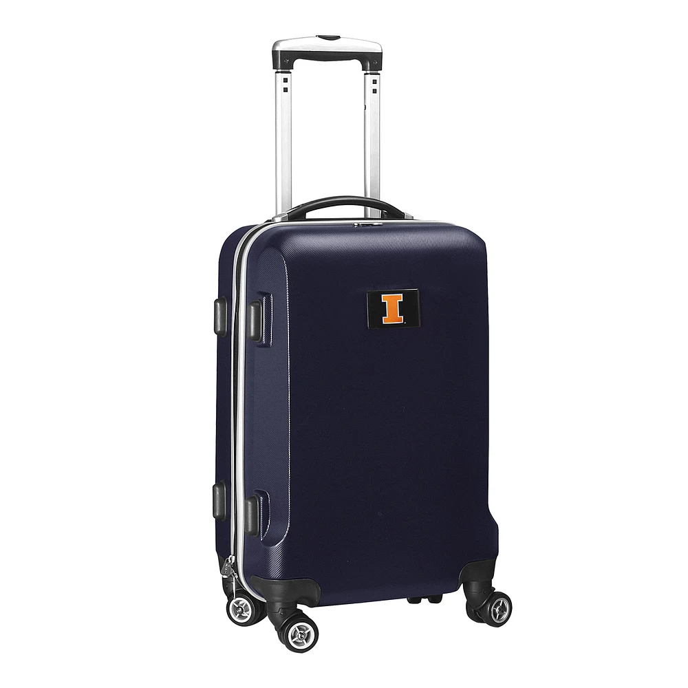 Navy Illinois Fighting Illini 20" 8-Wheel Hardcase Spinner Carry-On