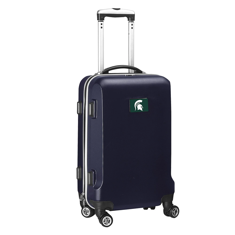 Navy Michigan State Spartans 20" 8-Wheel Hardcase Spinner Carry-On