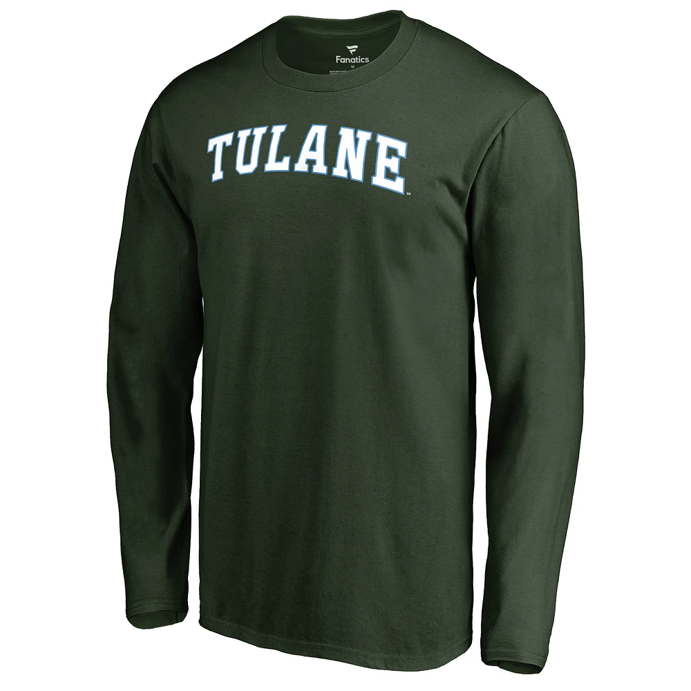 Men's Green Tulane Green Wave Everyday Long Sleeve T-Shirt
